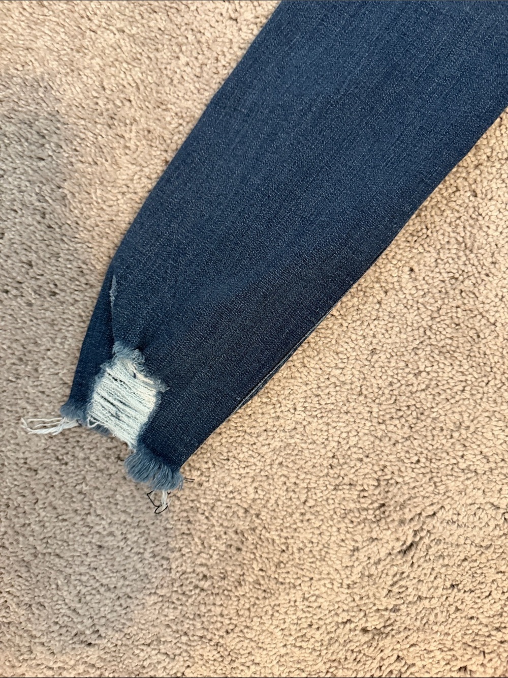Express Medium Blue Ripped Ankle High Rise - Picture 9 of 10